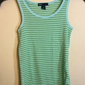 GapKids Stripped Light Blue and Green Girls Children
Size Large/ 10